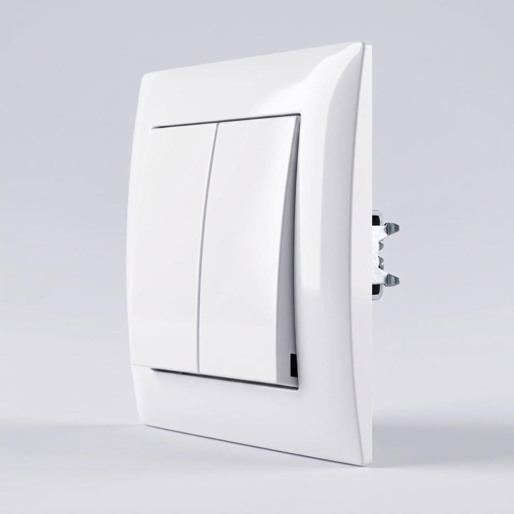 Kahekordne Lüliti OSTE JNH007-W WHITE