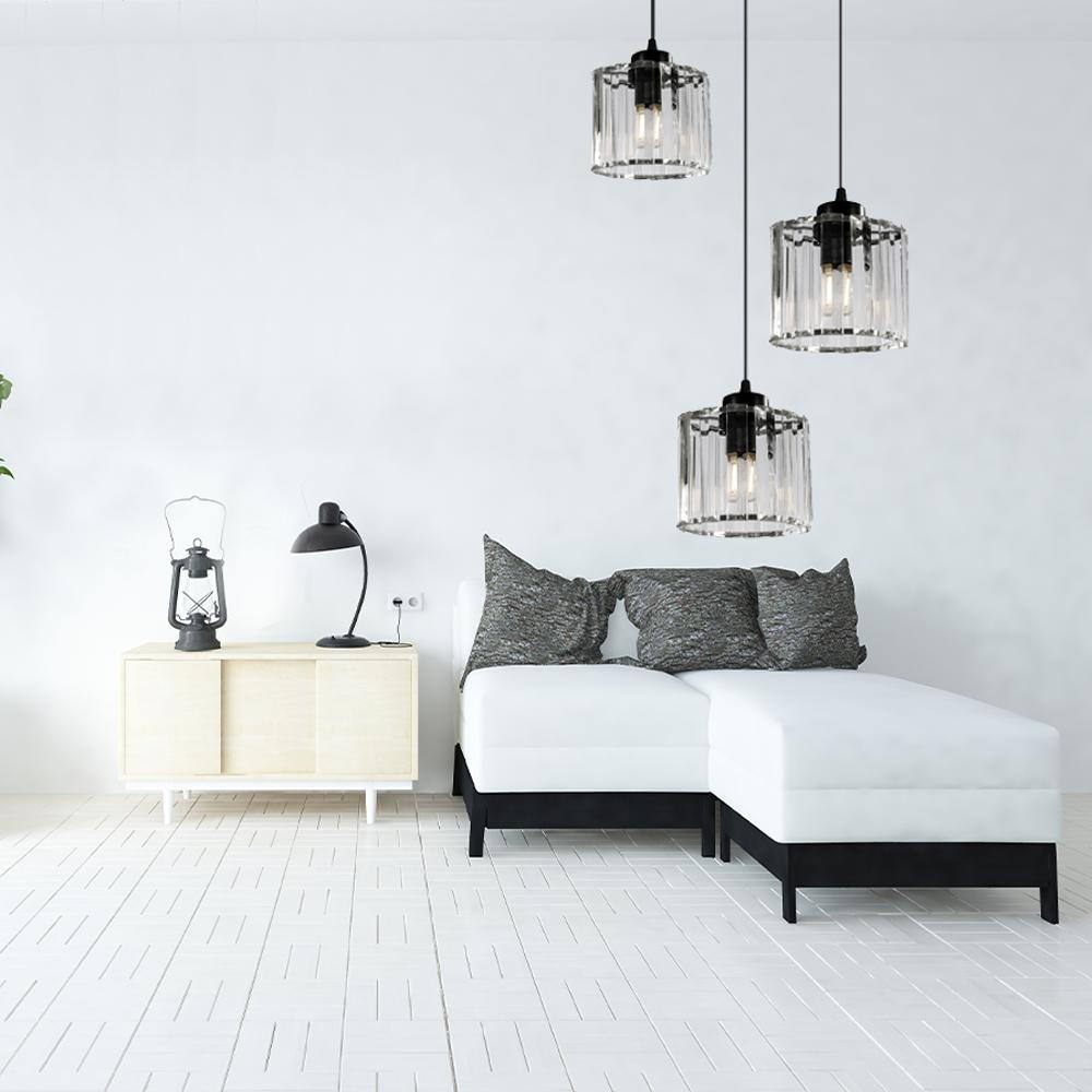 Taklampa Kristall APP513-3CPR Svart