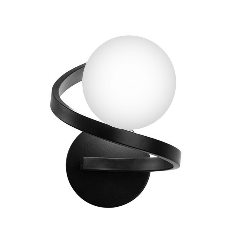 VÄGGLAMPA VÄGGLJUS APP1209-1W Svart