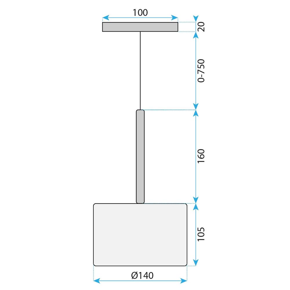 Taklampa hängande med glas lampskärm APP1701-1CP GREY A