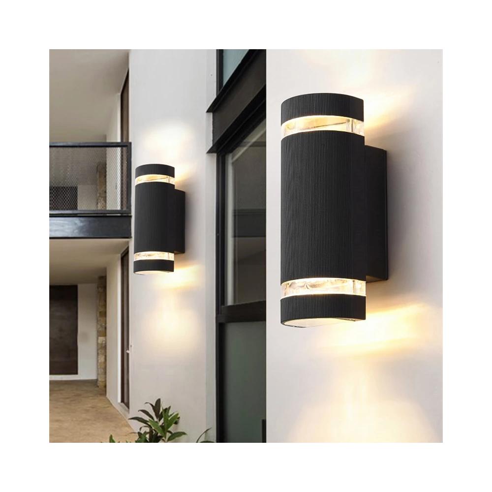 Halvrund Fasadlampa FSBD014A Svart