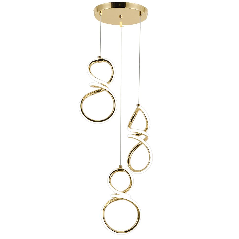 HÄNGLAMPA LED G073-3CPR Guld