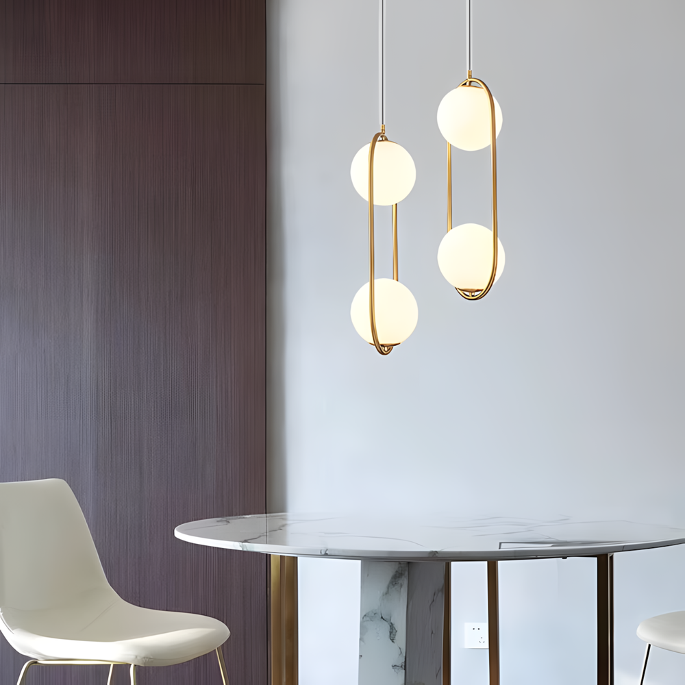 HÄNGENDE TAKLAMPA G134-2CP GULD
