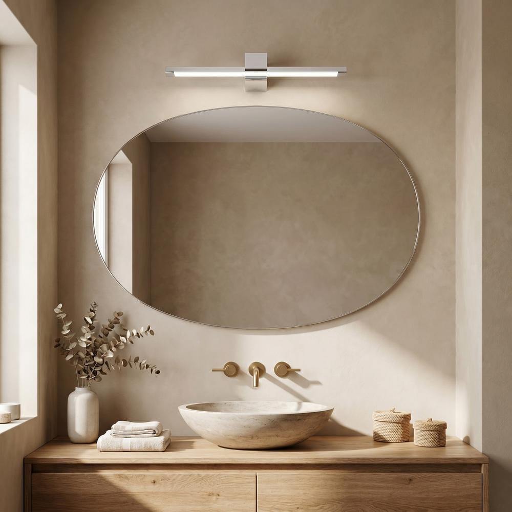 Badrum vägg LED-lampa SWE041-1W 60cm Chrome