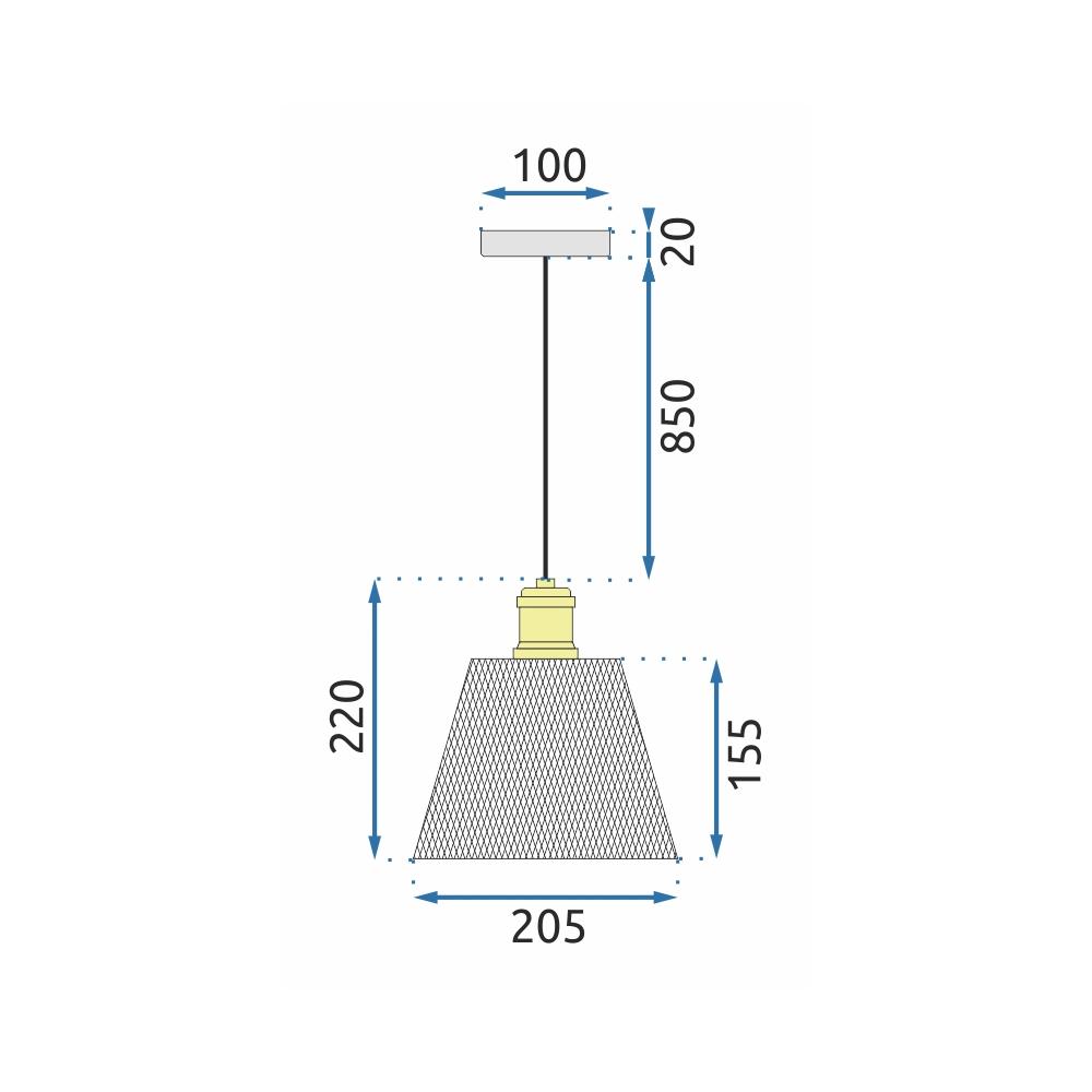 Taklampa APP946-1CP Set Krom