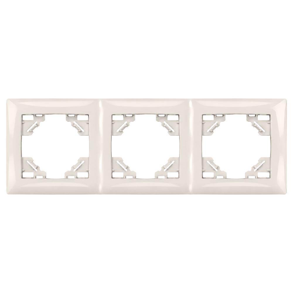 Triple socket frame OSTE JNH015-3F Beige