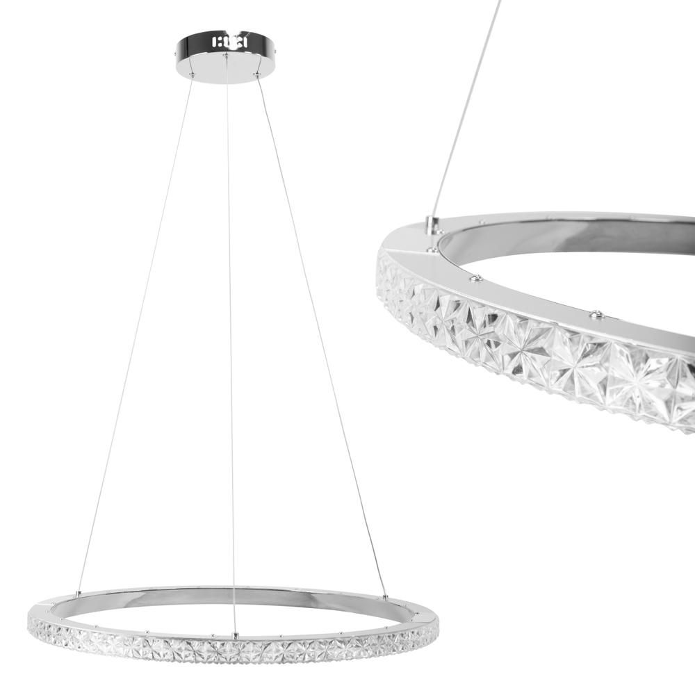 HÄNGLAMPA LED MS010-CP 59 cm Krom