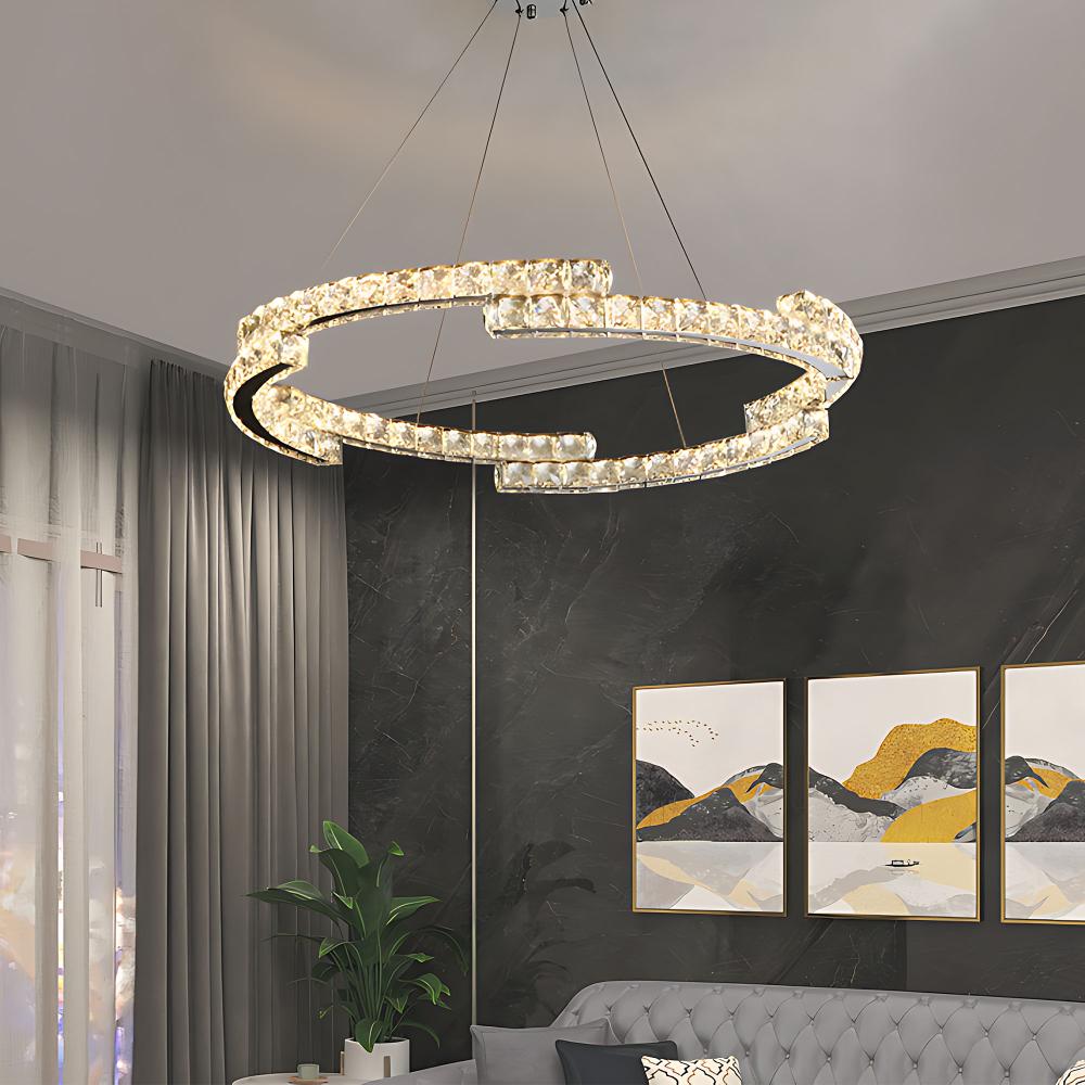 HÄNGANDE LED TAKLAMPA APP1770-CP KROM 60 cm