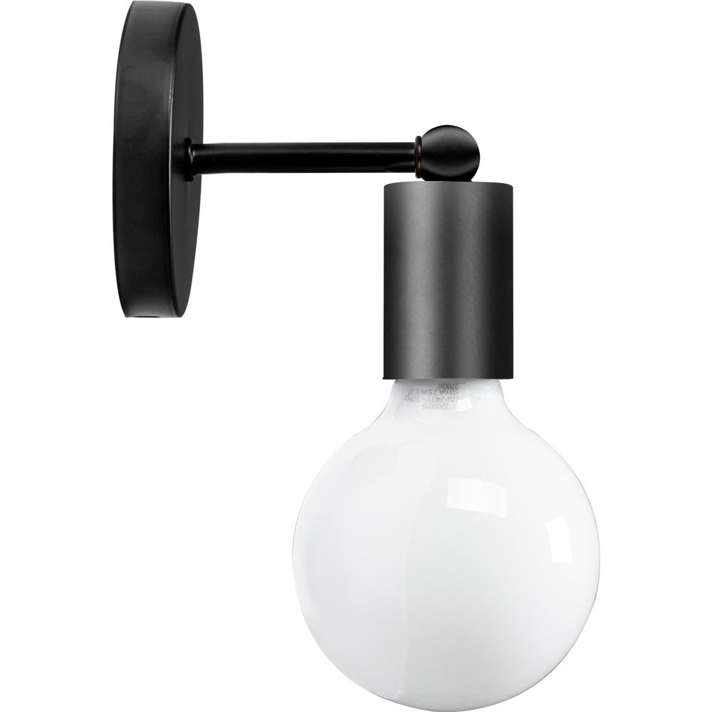 Vägglampa Metall 392205 Svart Matt