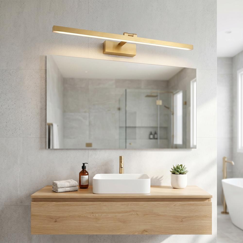 Badrum vägg LED-lampa APP1865-1W 80 cm BRUSH GOLD