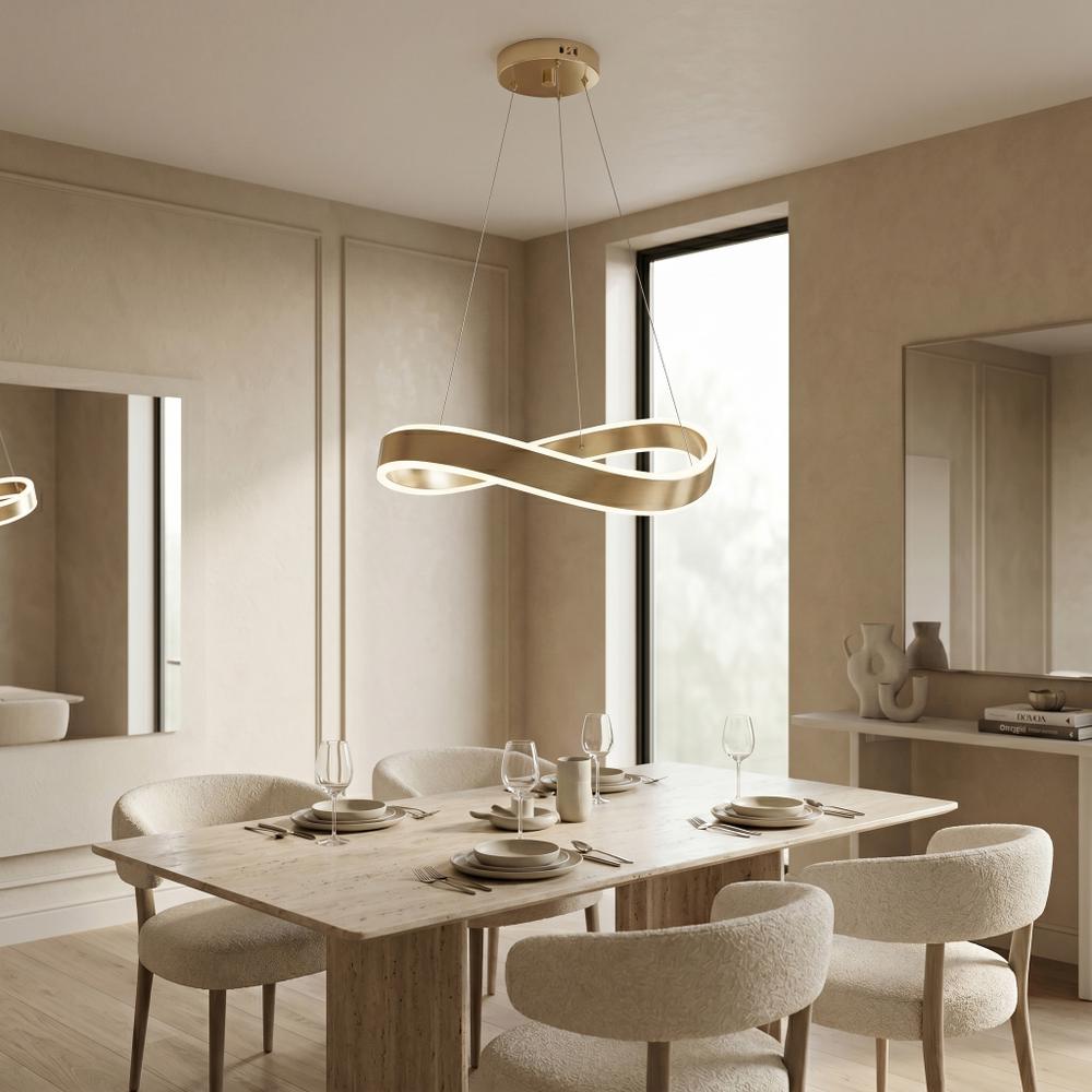 HÄNGANDE TAKLAMPA SWE067-CP 60cm BRUSH GOLD