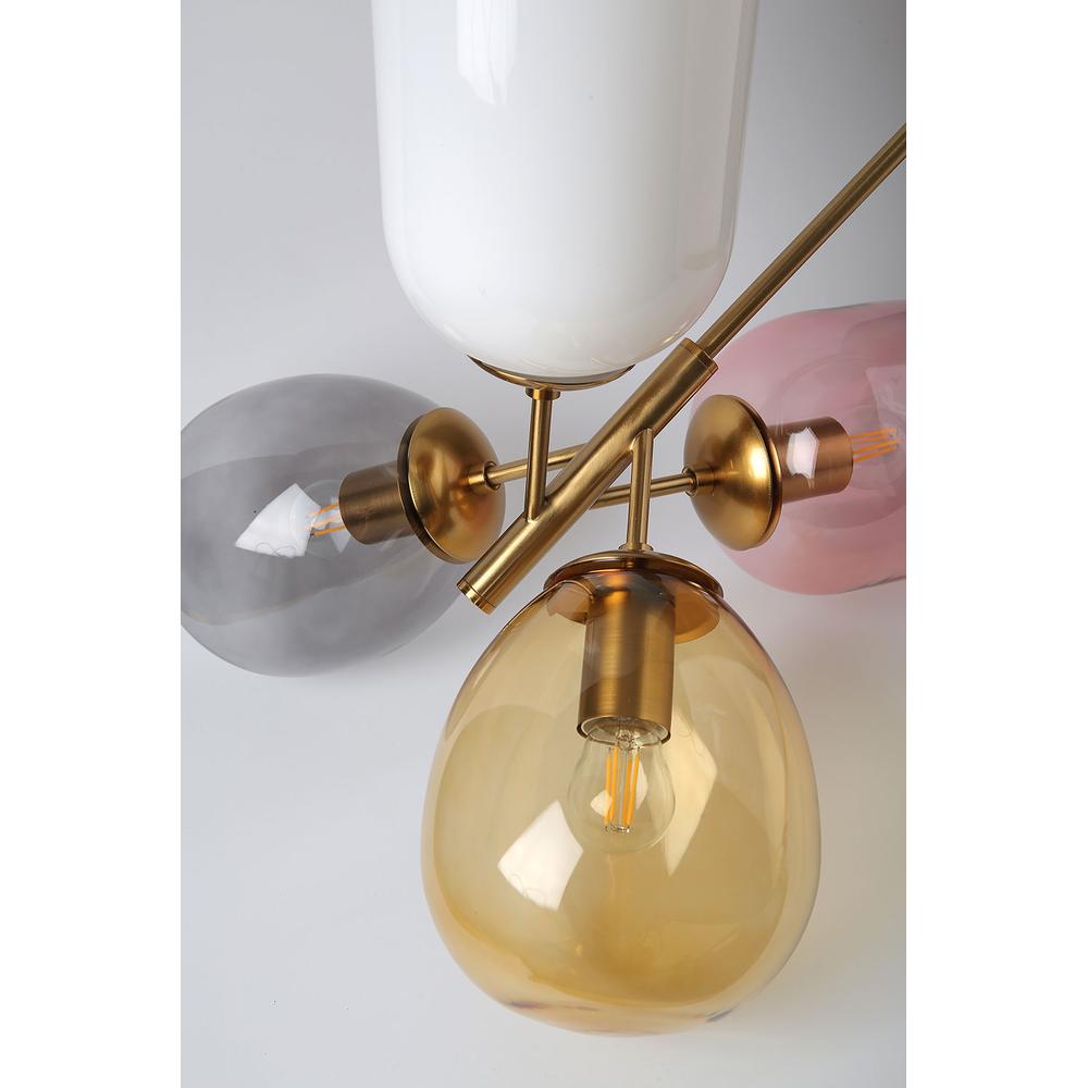 Glaspendellampa för Tak APP436-4C Multicolor