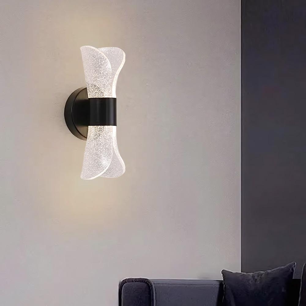 LED vägglampa G029-W Svart