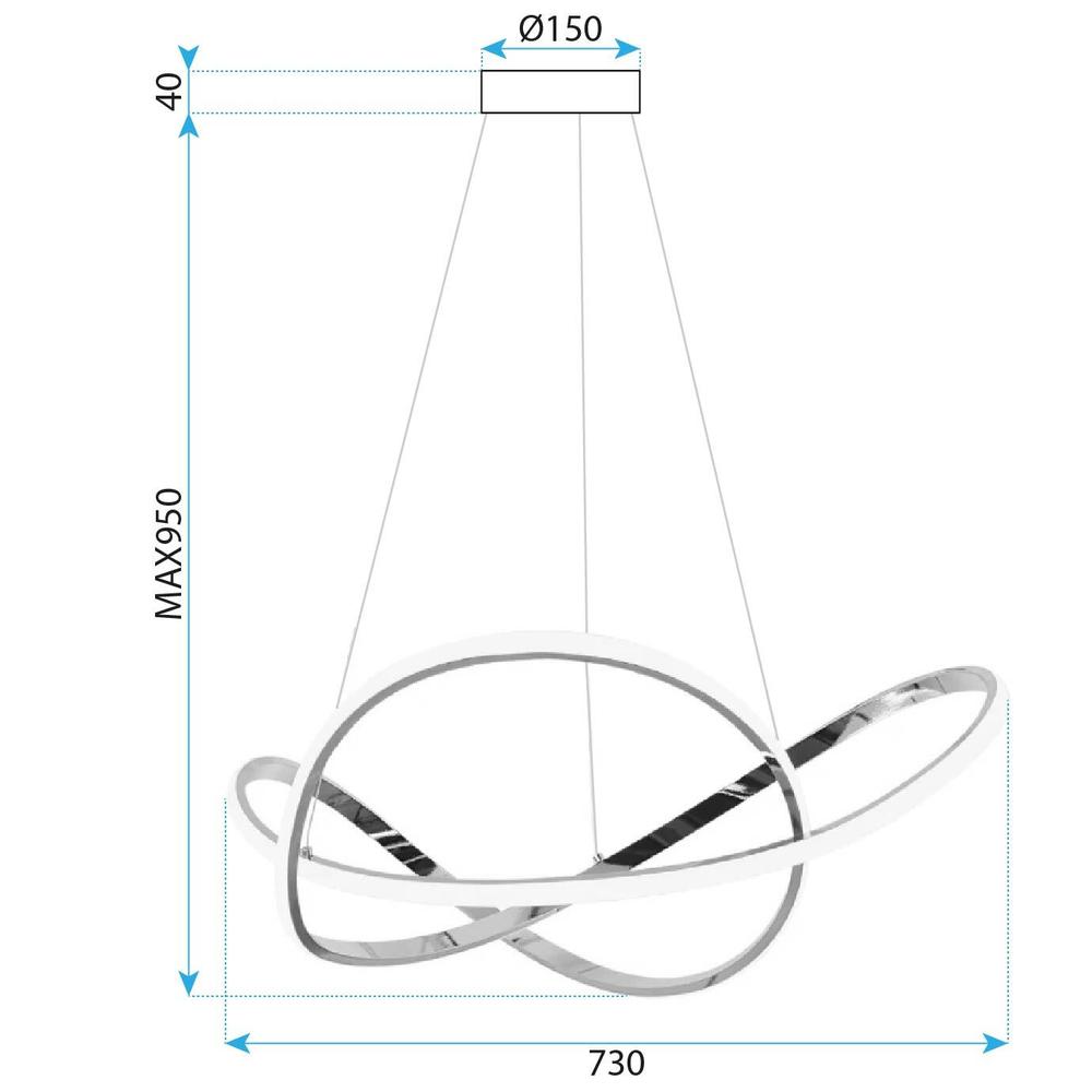 Šviestuvas LED G078-1CP Gold