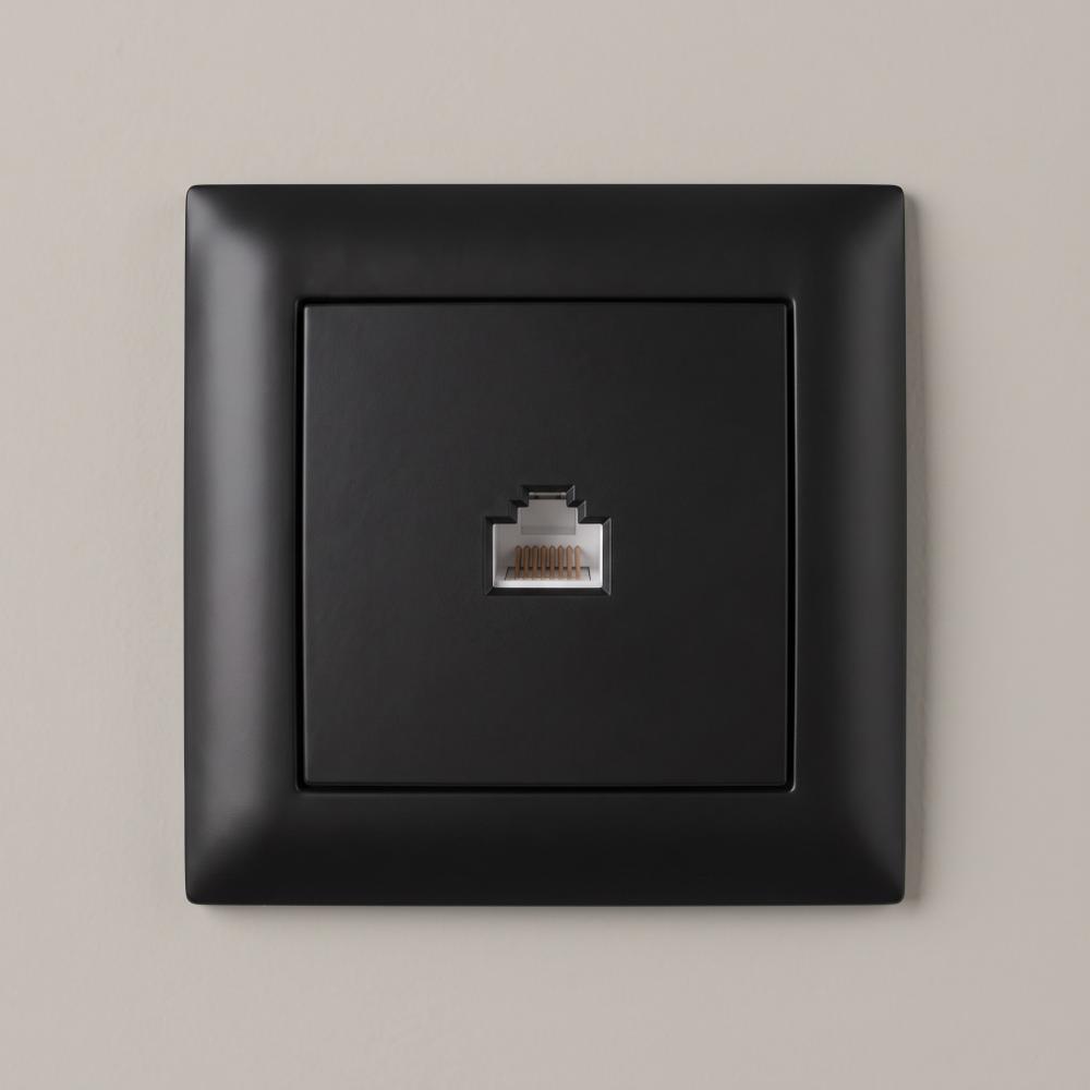 Розетка RJ45 OSTE JNH010-S BLACK