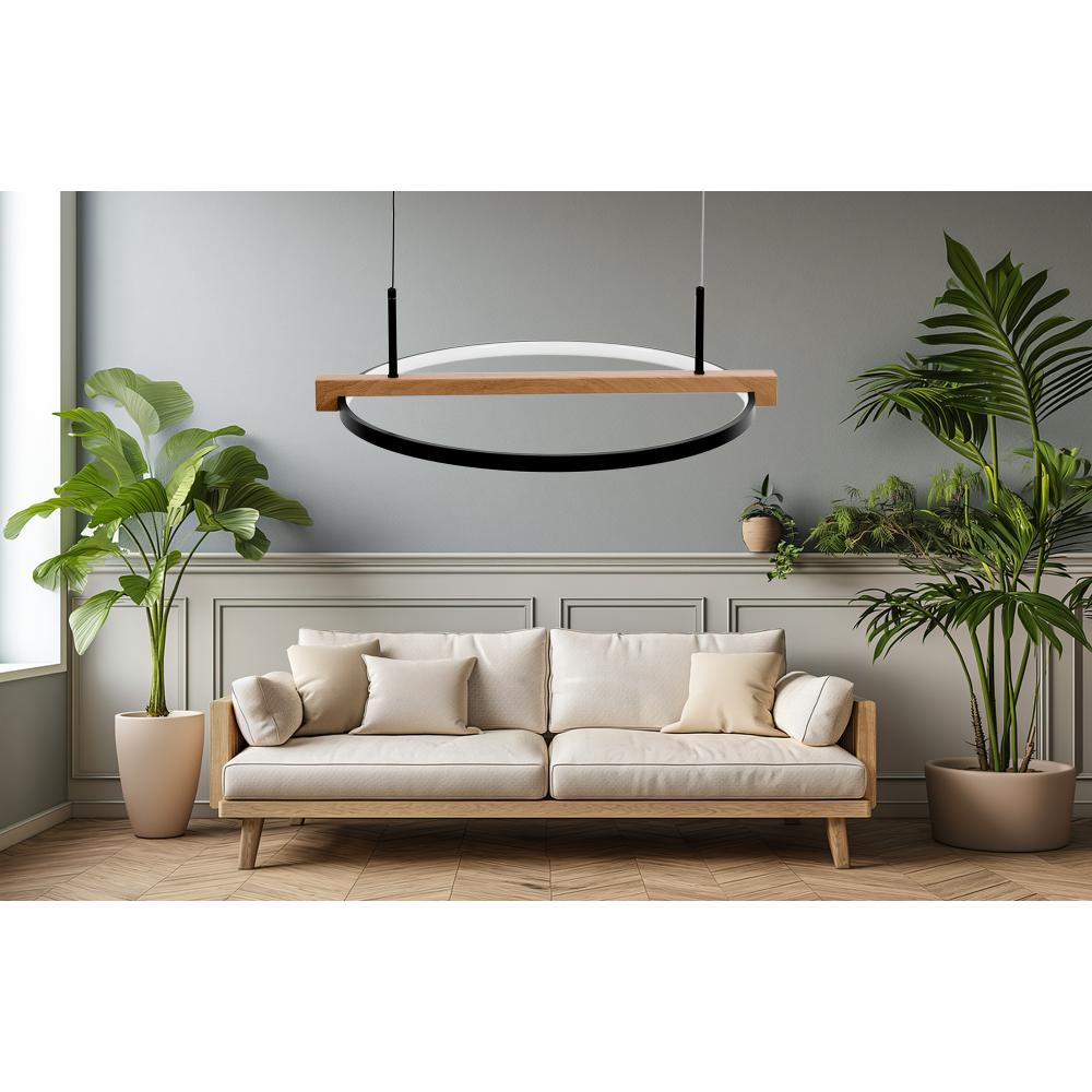 HÄNGANDE LED-LAMPA TRÄ APP1530-CP