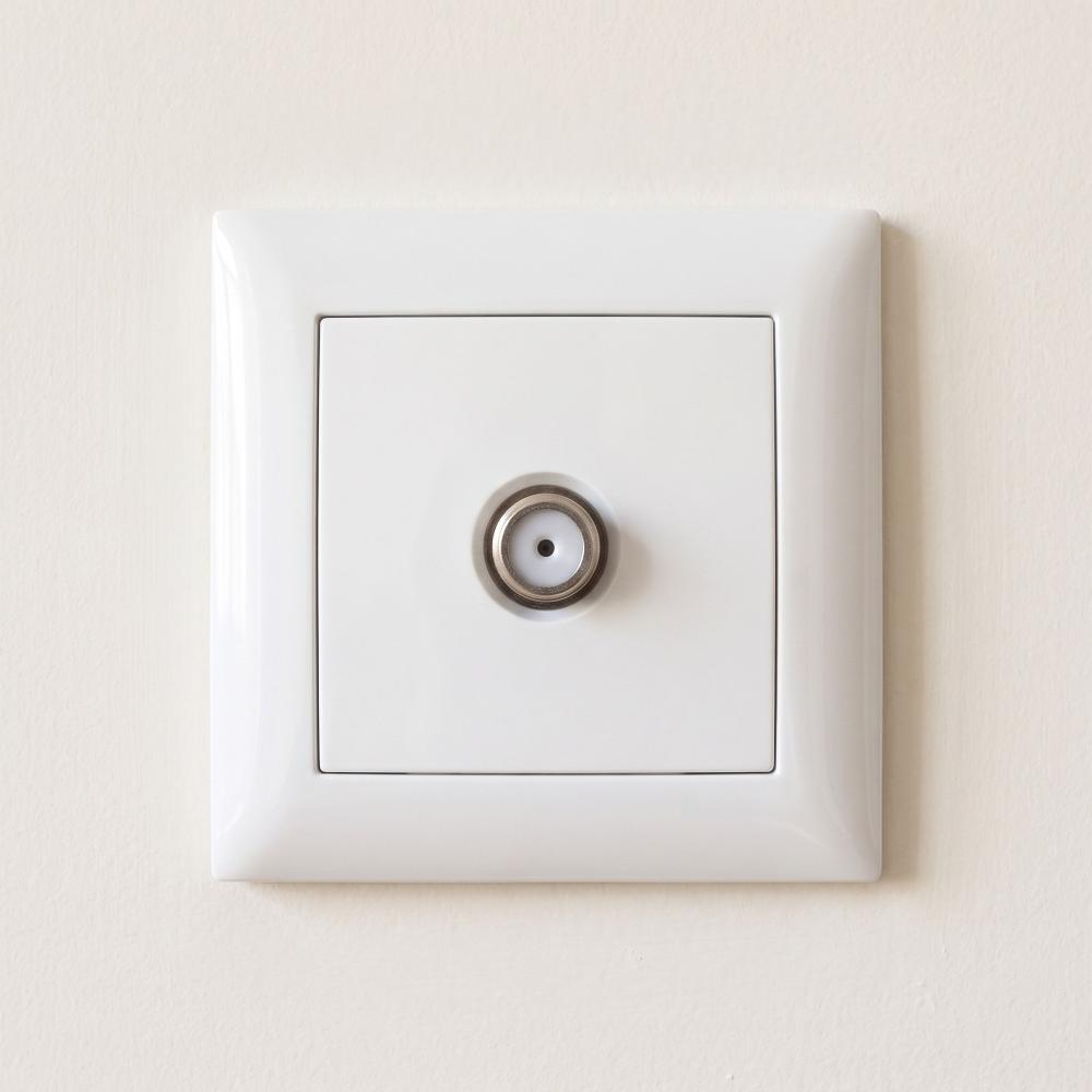 Antenna Socket with Frame OSTE JNH012-G WHITE
