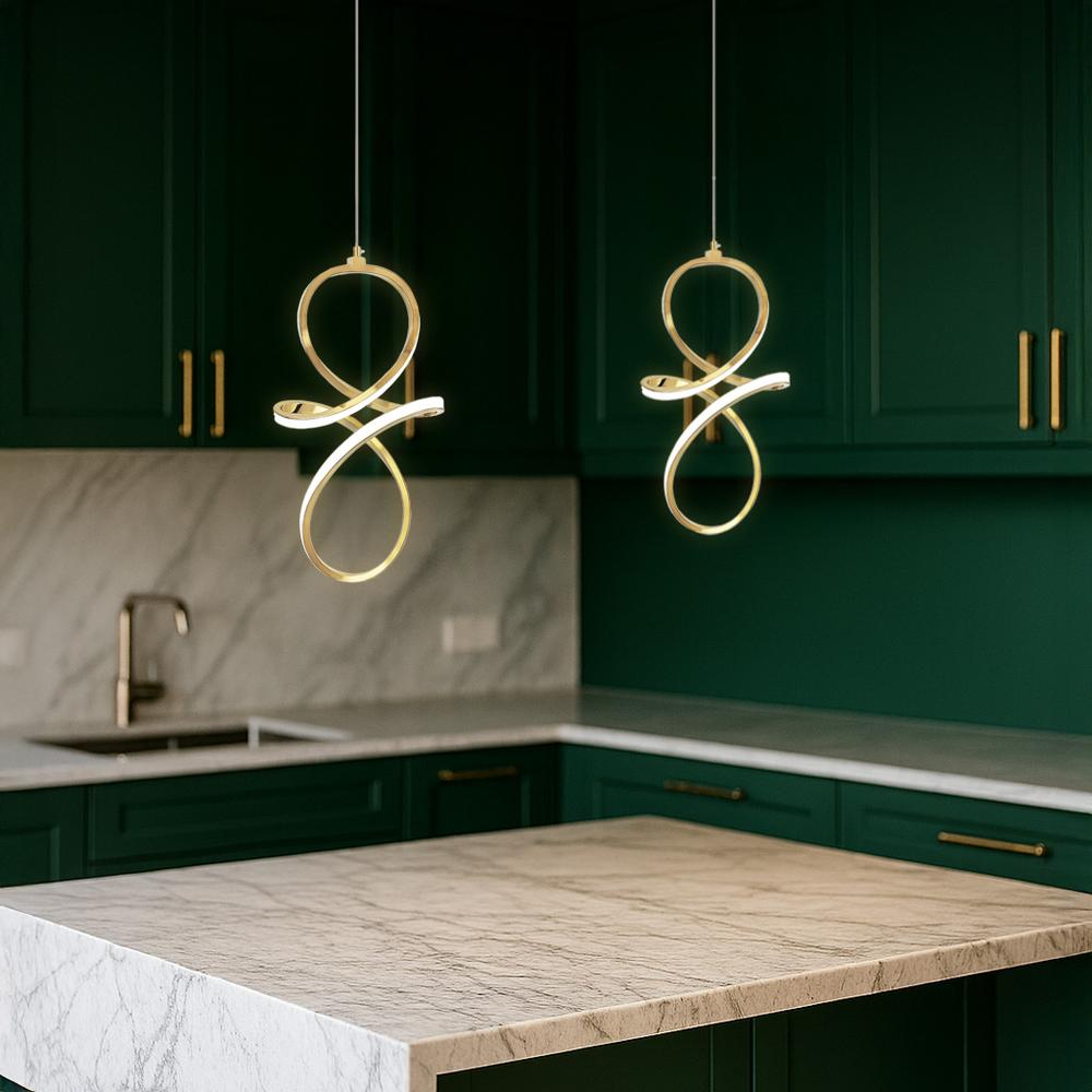 HÄNGANDE LAMPA LED LHJ091-1CP GOLD