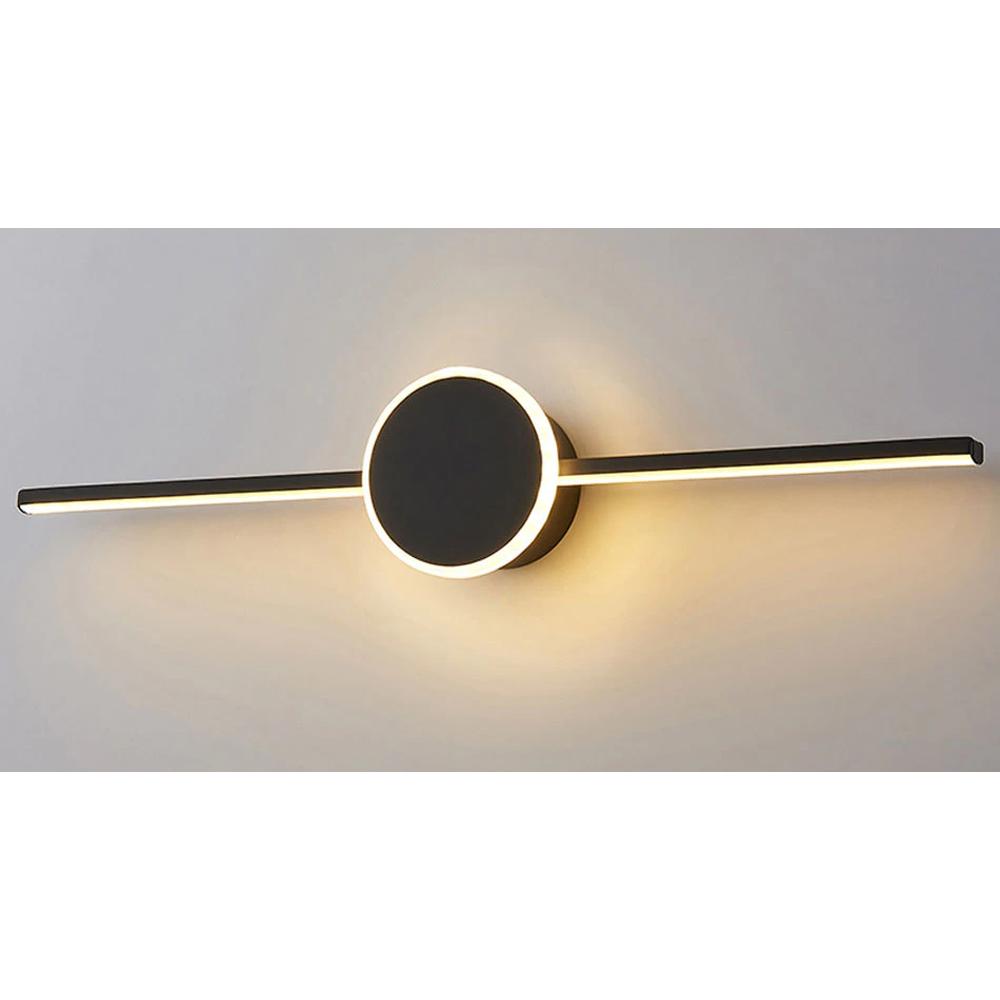 BADRUMSVÄGGLAMPA LED ROUND BLACK 60CM APP849-1W