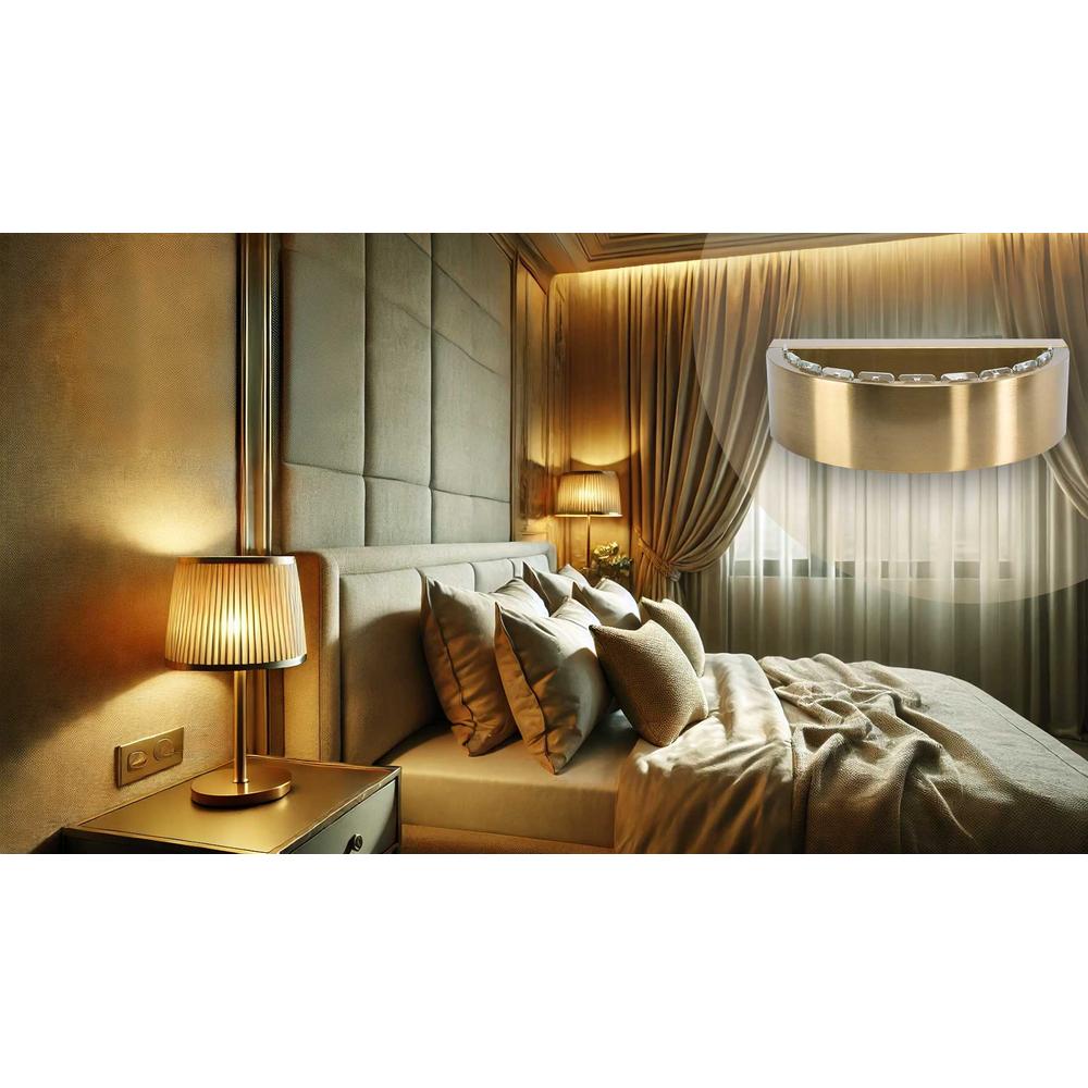 Vägglampa APP1509-W BRUSH GOLD
