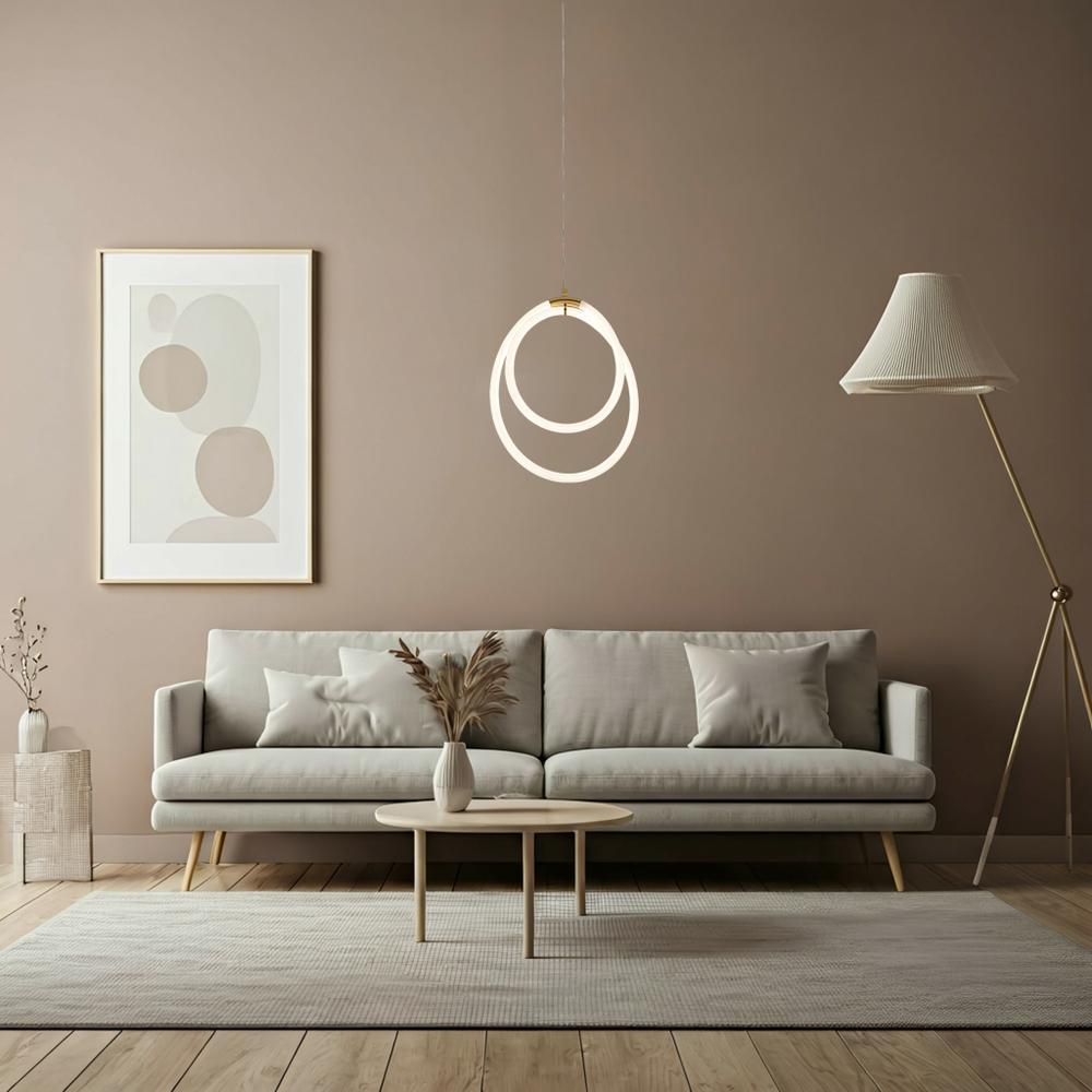 HÄNGLAMPA LED G021-CP Guld