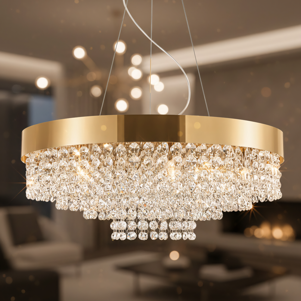 Hängande taklampa APP1787-16CP 60 cm Guld