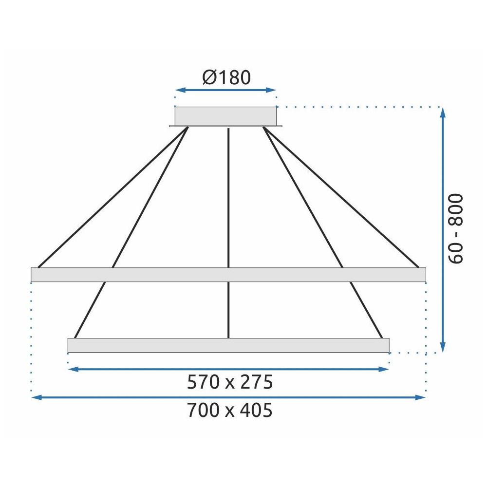 HÄNGANDE KRISTALLAMPA LED APP771-3CP