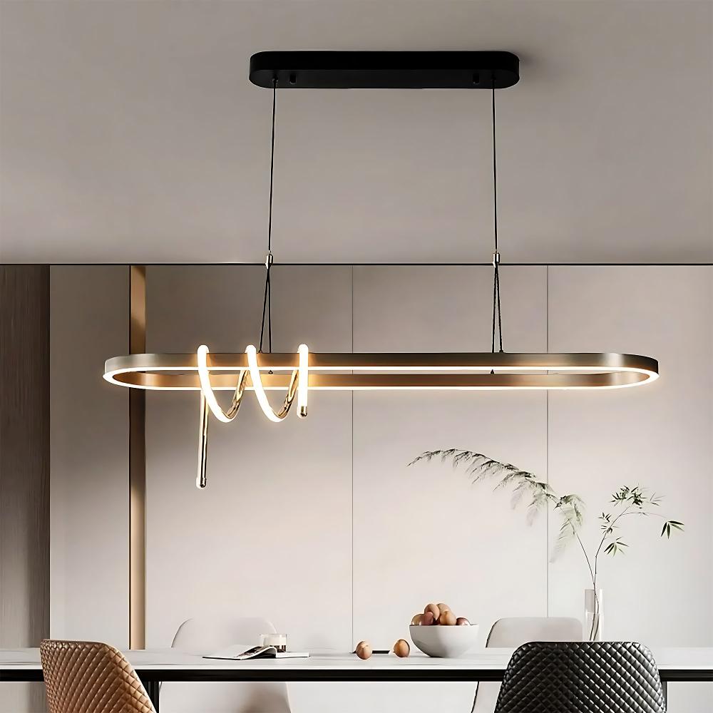 Hängande LED-lampa LHJ040-CP 120 cm SVART