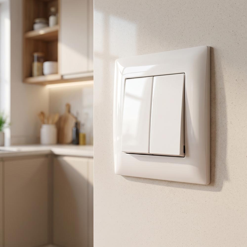 Kahekordne Lüliti OSTE JNH007-W WHITE