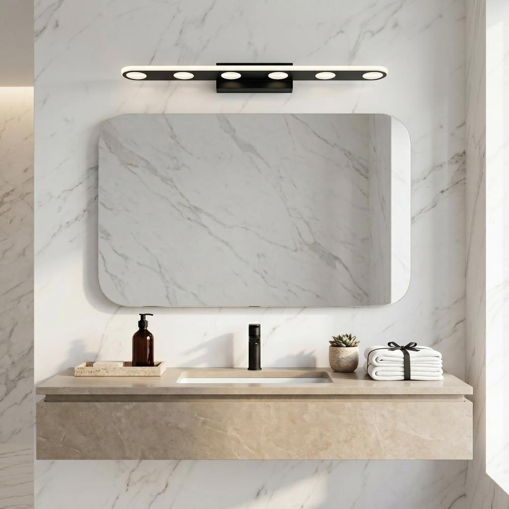 Badrum vägg LED-lampa SWE055-W BLACK