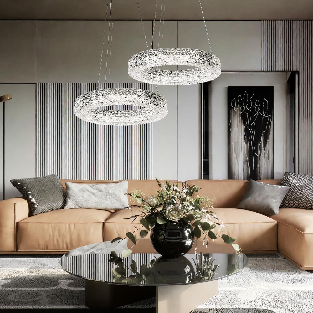 HÄNGLANDE LED-LAMPA MS004-CP 40 cm Krom