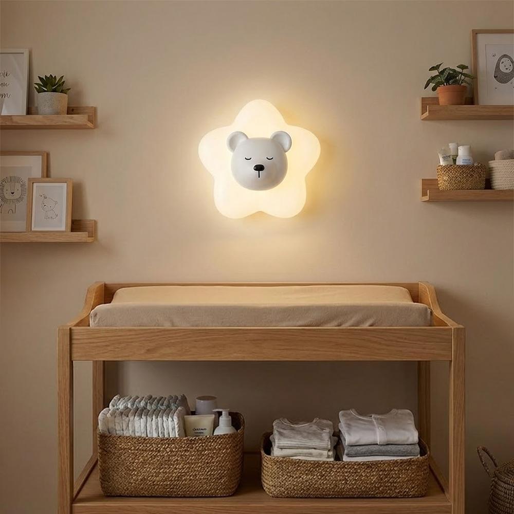VÄGGLAMPA LED G181-W VIT NALLE