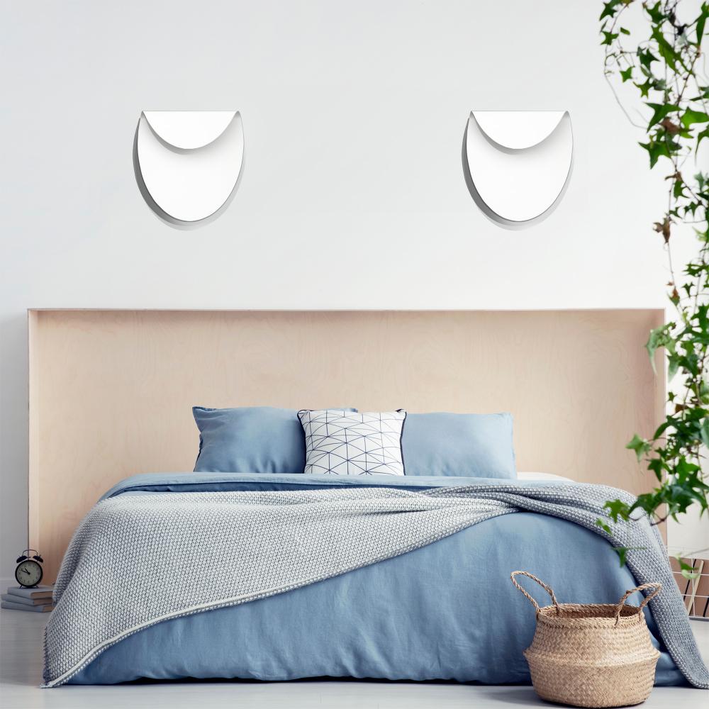 VÄGGLAMPA KINKIET APP1428-W VIT