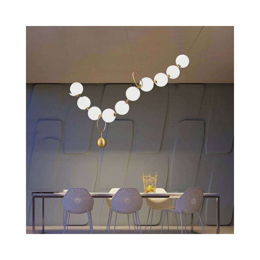 TAKLAMPA HÄNGANDE LED APP1444-10CP Guld