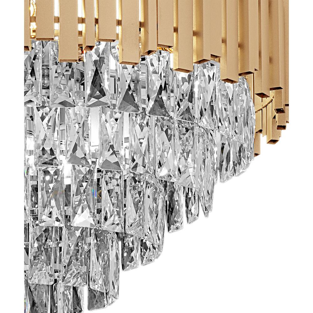Hänglampa med kristaller G053-CP 80CM Guld