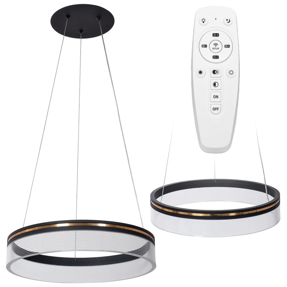 Hängande LED-lampa APP1191-CP 40 cm Svart