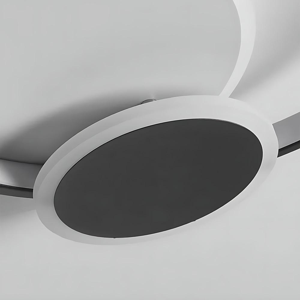 Taklampa APP1709-C LED-plafond Svart + fjärrkontroll