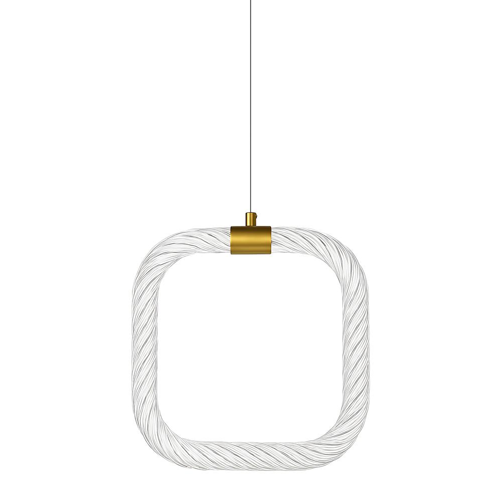 TAKLAMPA HÄNGANDE LED LHJ056-CP1 BORSTAD GULD