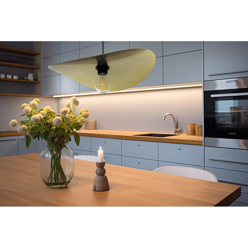 TAKLAMPA HÄNGENDE APP1470-1CP svart/gammalguld
