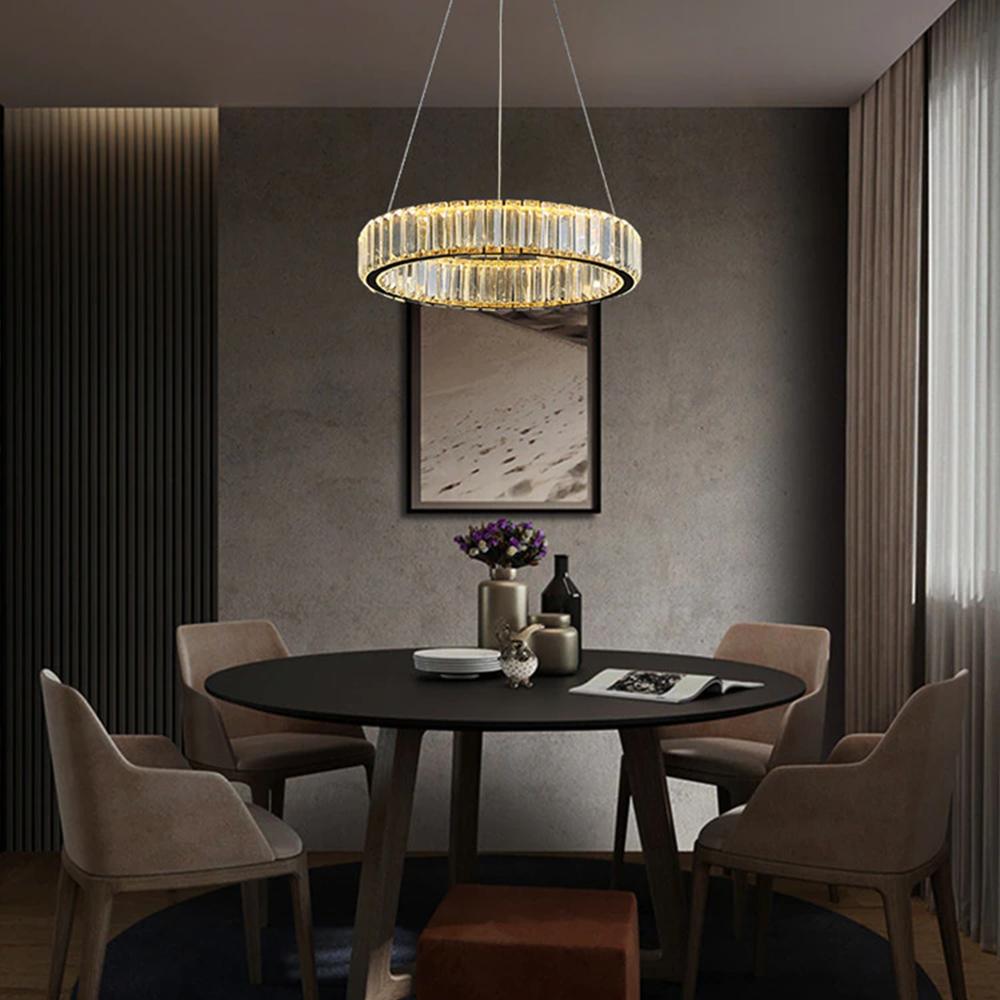 Kristalltaklampa LED APP982-CP