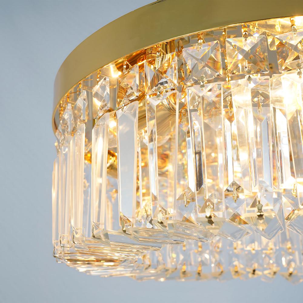 KRYSKTALLAMPA PLAFOND APP1729-8C 60 cm GULD