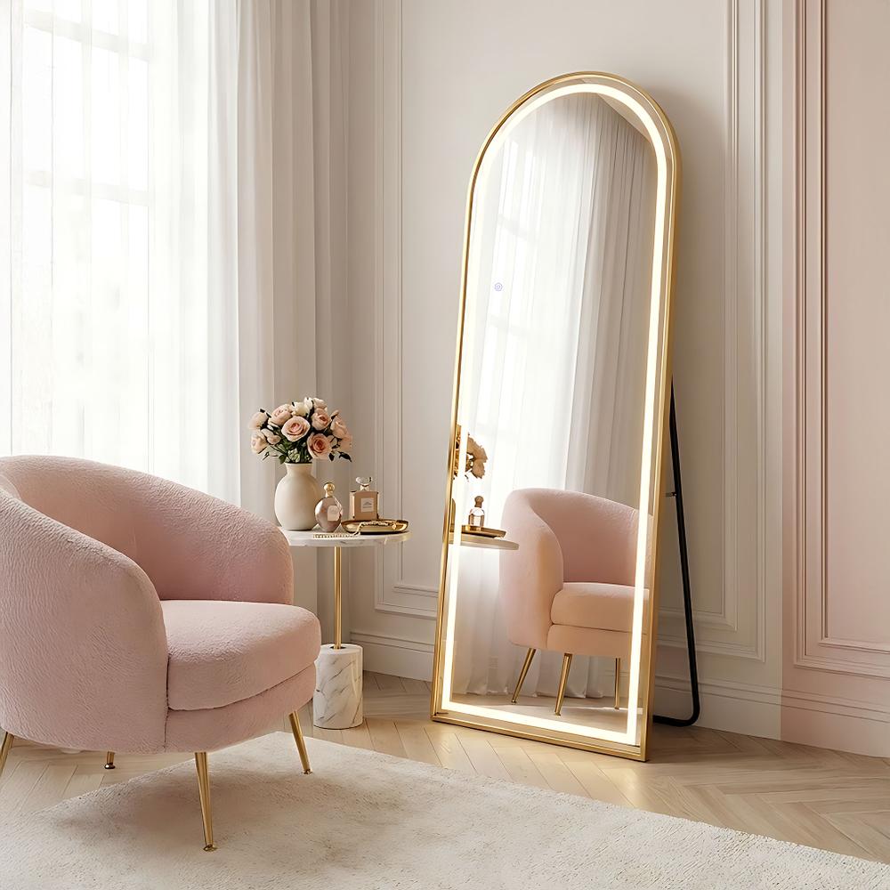 LED-SPEGEL Orbit 60x170 cm Borstat Guld