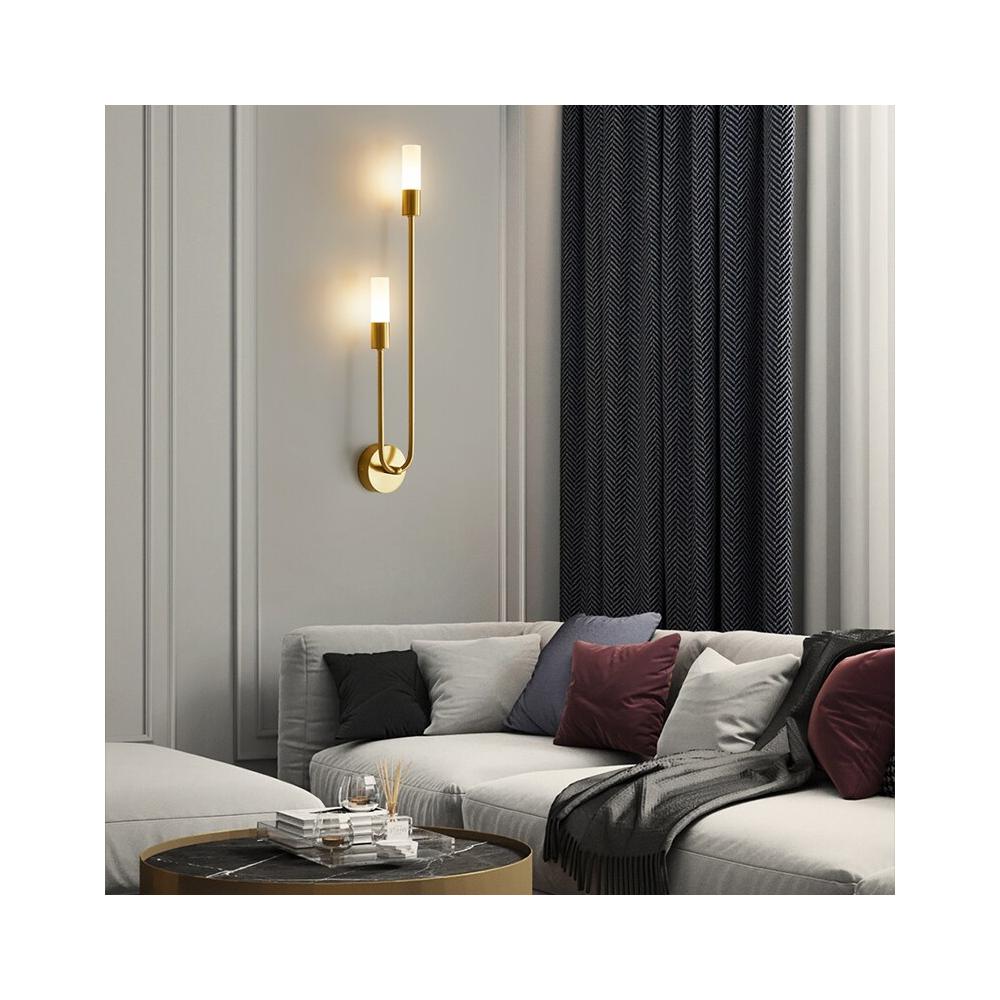 VÄGGLAMPA VÄGGLYKTA APP1148-2W guld