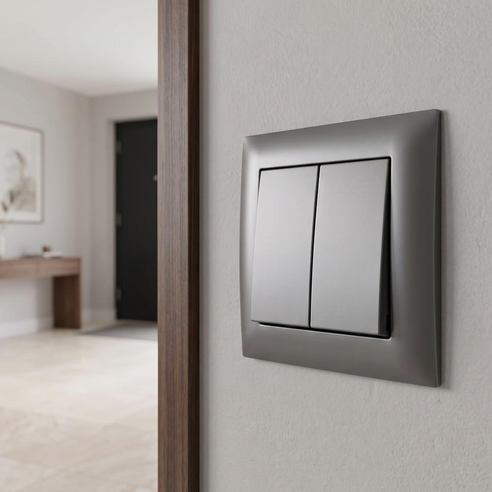 Kahekordne Lüliti OSTE JNH007-W GREY