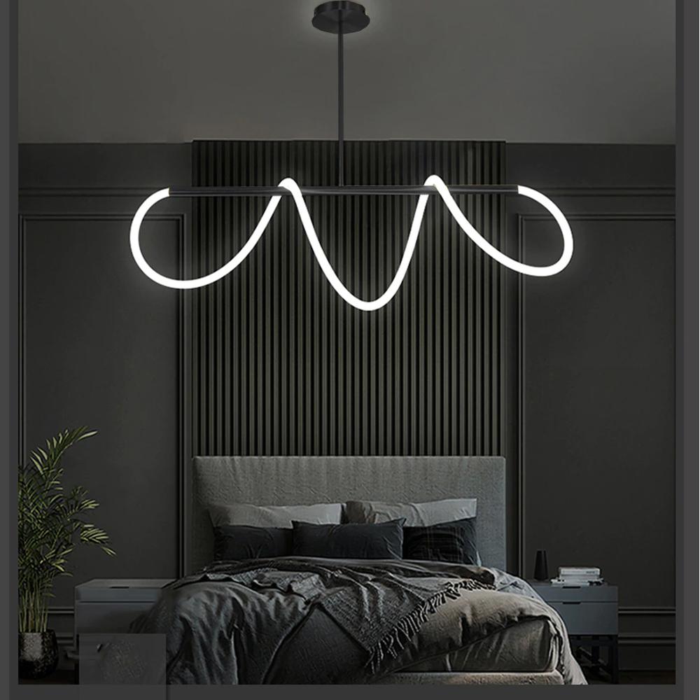 LED-taklampa APP856-CP Long Svart