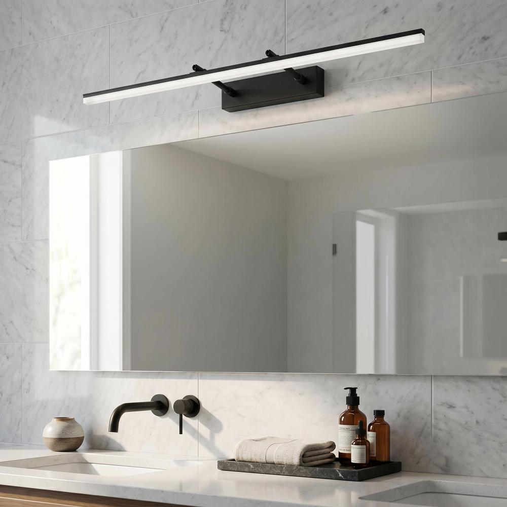 Badrum vägg LED-lampa APP1880-1W 80cm BLACK