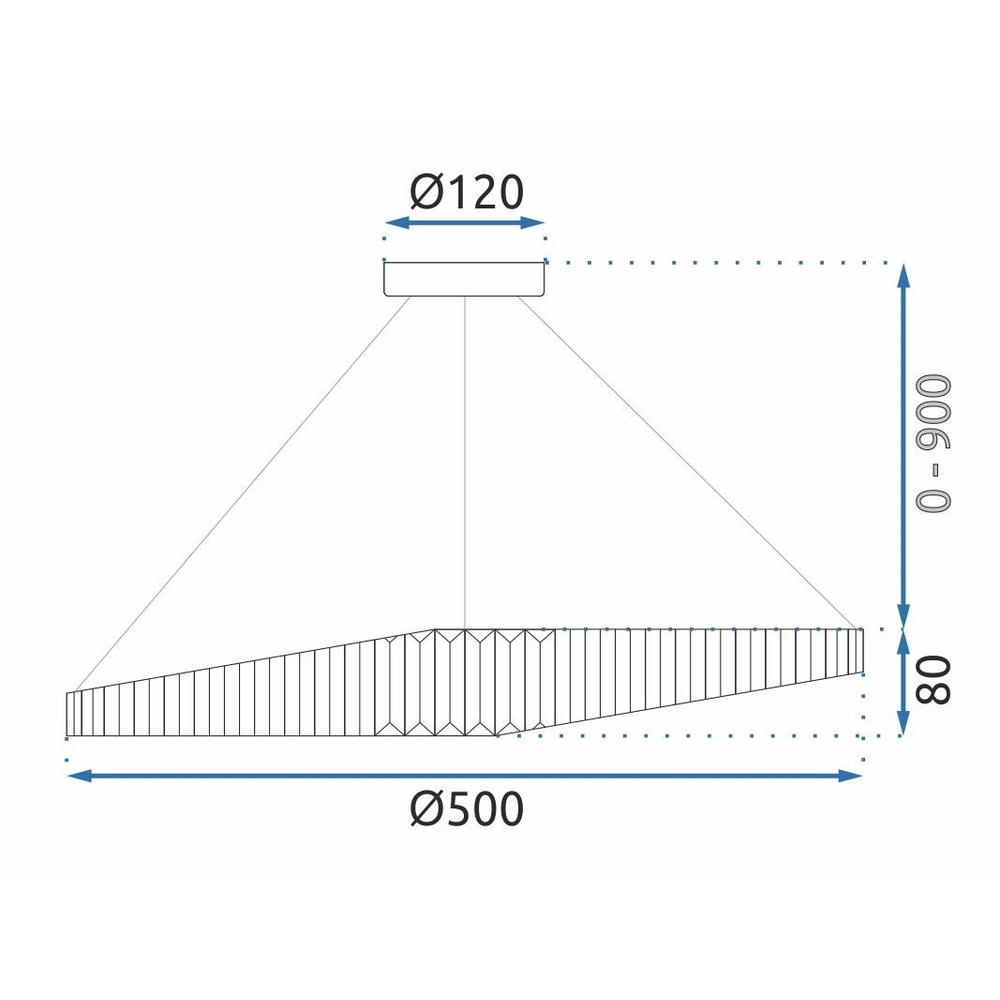 KRISTALL TAKLAMPA LED APP1201-CP