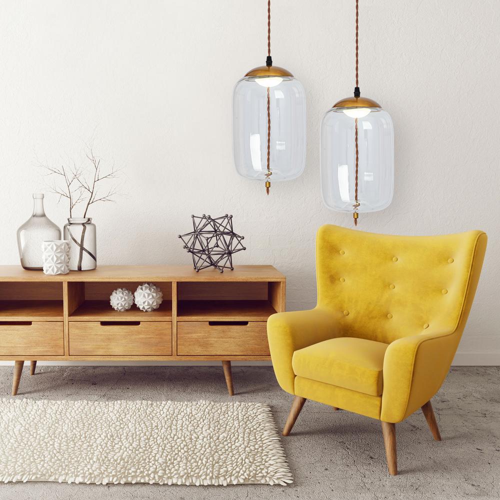 LED taklampa hängande i glas APP444-CP