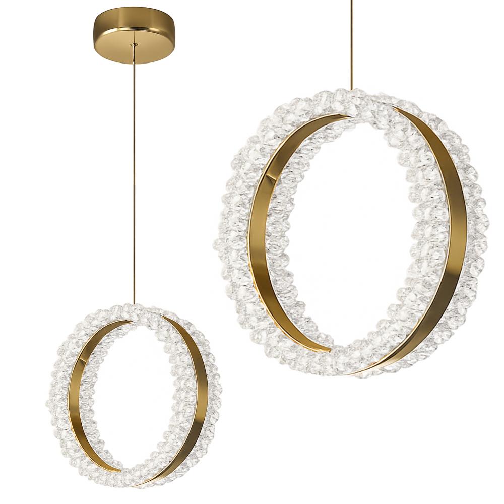 HÄNGANDE LED TAKLAMPA LHJ098-CP GULD