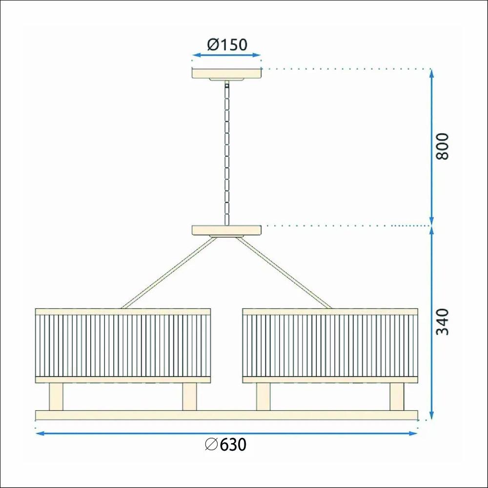 Hänglampa med kristaller APP789-6C